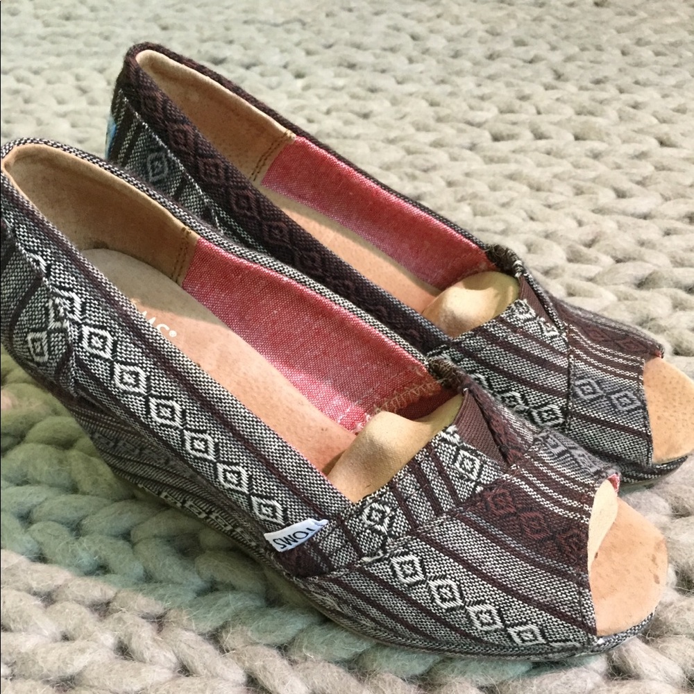 TOMS Stella Wedge, Peep Toe